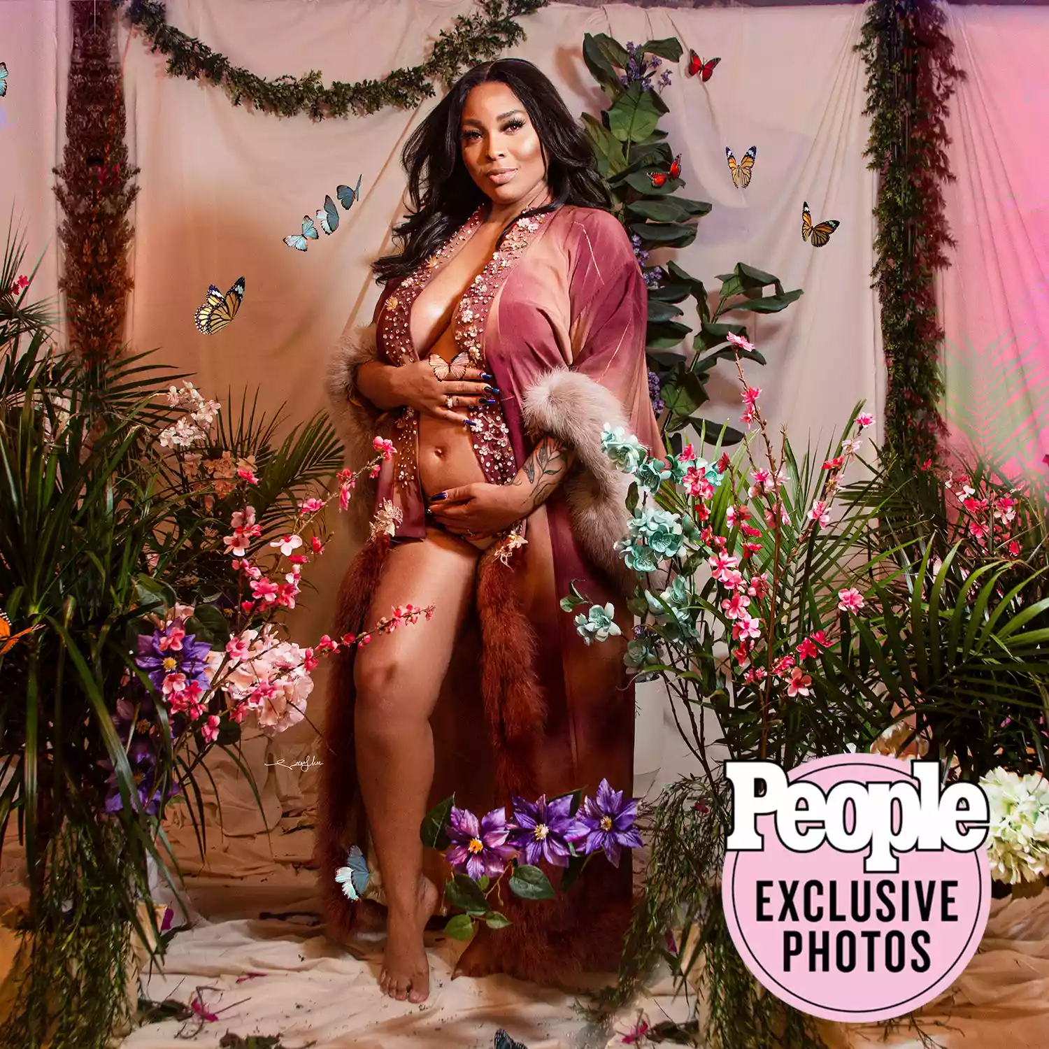 Charmaine Walker pregancy photo shoot exclusive.Credit: VH1